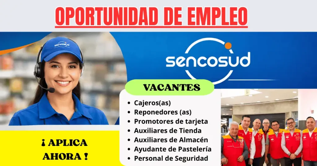 Convocatoria de Empleo en Cencosud: