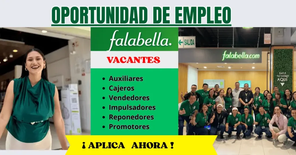 Convocatoria de Empleo en Falabella: