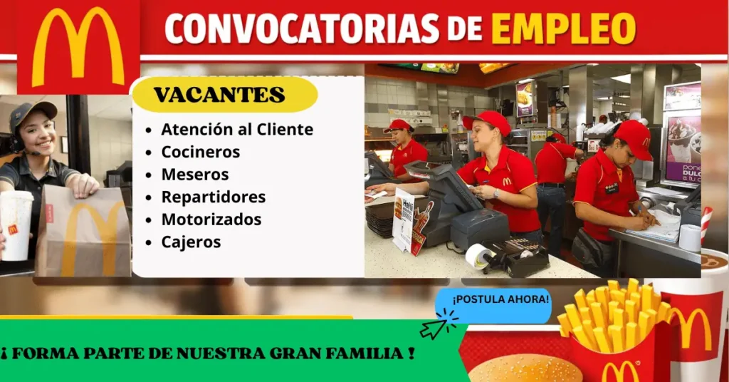 Convocatorias de Empleo en McDonald’s: